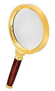 Лупа Kromatech ручная круглая 6х, 60 мм, в металлической оправе с деревянной ручкой