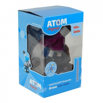 Микроскоп Микромед «Атом» 40–640x, аметист